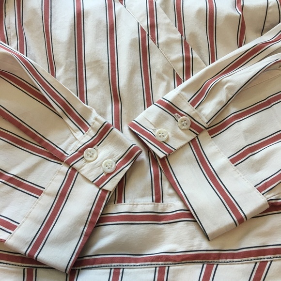 Lane Bryant Cream Wrap Blouse with V-Neck and Fitted Style - Picture 7 of 11